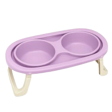 Comedouro Duplo Suspenso Lilas