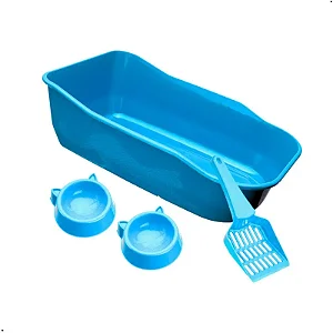 Kit Bandeja Gato Azul - Nova Durapet