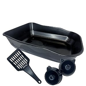 Kit Bandeja Gato Black - Nova Durapet