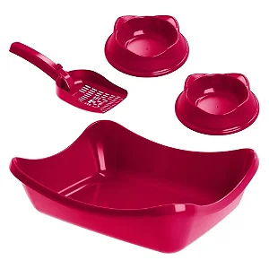 Kit Bandeja Gato Magenta - Stark