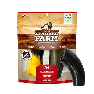 Chifre Bovino C/2 Un 238g Natural Farm Br