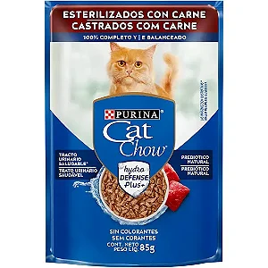 Cat Chow Castrados Carne Ao Molho85g