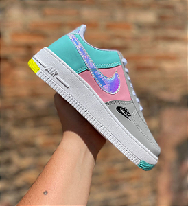 Tênis Air Force Feminino Nike Cinza/Verde