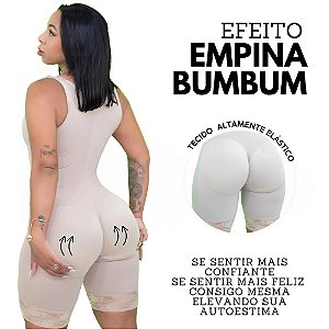 Cinta Faixa Macacão Modelador Levanta Bumbum Pós Cirúrgico
