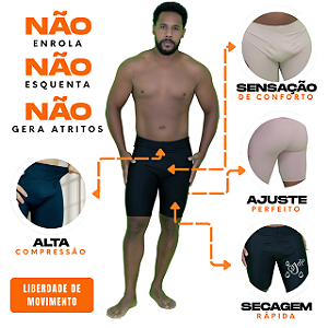 Bermuda Térmica Segunda Pele Compressão Masculina Ideal Para Corrida