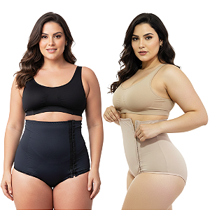Cinta Calcinha Modeladora Pós Parto Confortável Compressão