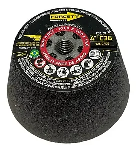 REBOLO COPO CÔNICO 4" GRÃO 36 - FORCETY