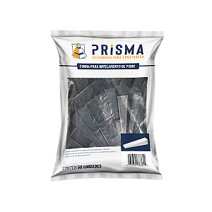 Cunha para Nivelamento de Piso 50 peças Prisma Alta Resistência