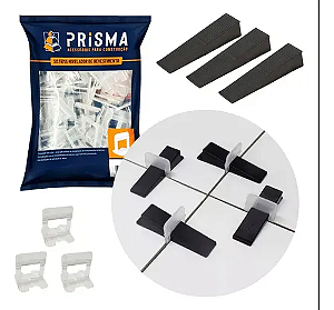 Kit 1000 Niveladores 1,5mm + 200 Cunhas Prisma Qualidade Premium