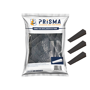 Cunha para Nivelamento de Piso 500 peças Prisma Alta Resistência