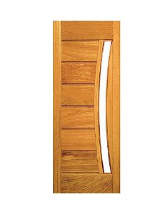 Porta Pavuna com Visor - Madeira Maciça - Angelim