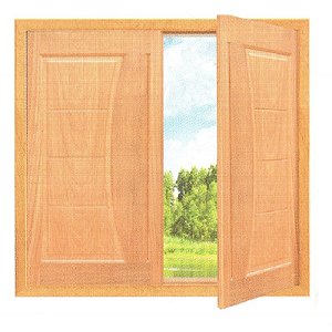 Janela de Abrir Pavuna - Madeira Maciça - Angelim