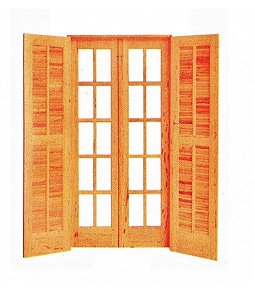 Porta Abrir A/A Reta - 4 Folhas - Angelim