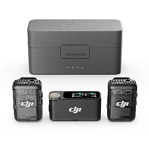 Microfone DJI Mic 2 (2 TX Microfone + 1 RX Receptor + 1 Case de carregamento) BR