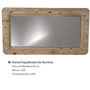 Painel Espelhado de Acrílico