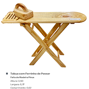Tabua com Ferrinho de Passar