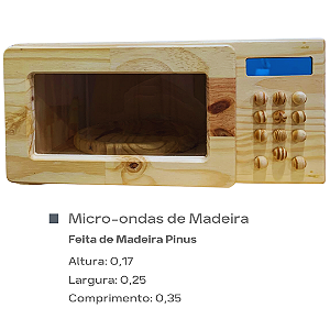 Micro-ondas de Madeira