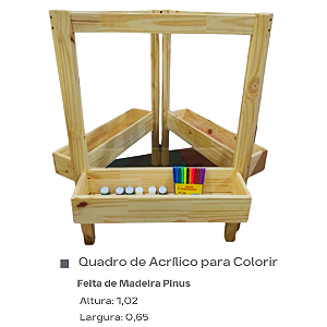 Quadro de Acrílico para Colorir