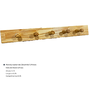 Pendurador de Mochila 5 Pinos