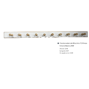 Pendurador de Mochila 10 Pinos