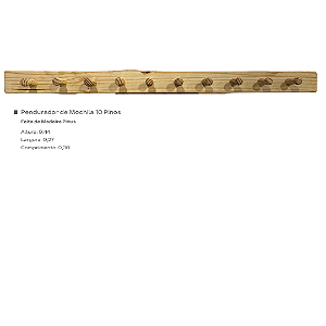 Pendurador de Mochila 10 Pinos