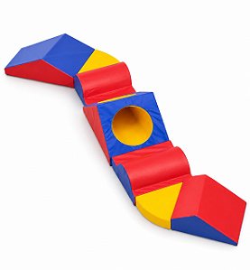 circuito psicomotor infantil - 7 módulos geométricos