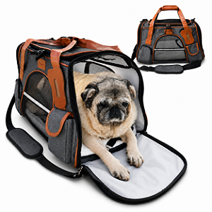 Bolsa Transporte Pet Luxo Grande Cães Gatos Carro Avião