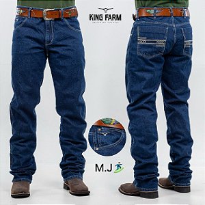 Calça Country King Farm Azul tradicional