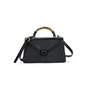 Bolsa Envelope Preta Soft Duas Alças