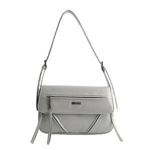 Bolsa Soft Cinza Alça De Ombro