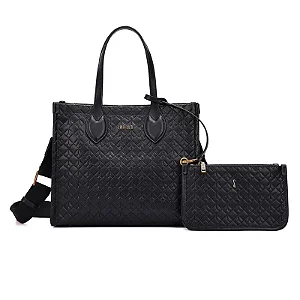 Kit Bolsa Tote Soft E Clutch Preta