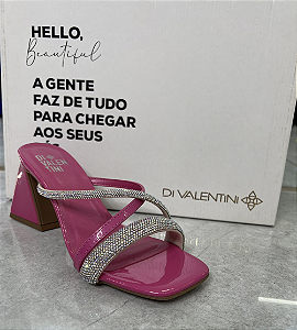 Tamanco Di Valentini Rosa Vernizado