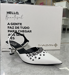 Slingback Di Valentini Branco