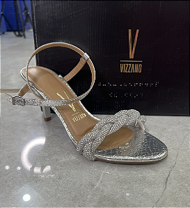 Sandália Vizzano Cristal Prata