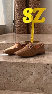 Mocassim SZ Camel em couro