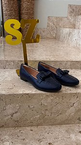 Mocassim SZ Comfort Azul Marinho com Laço