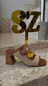 Tamanco SZ Palha & Camel