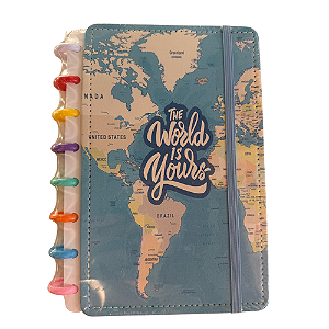 Caderno A5 disco com tema