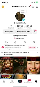 Conta TikTok com 40 mil Seguidores
