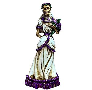 Imagem Pomba Gira Caveira- cor Branco/Roxo