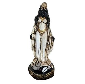 Imagem Orixá Iemanjá- Cor Branco/Dourado