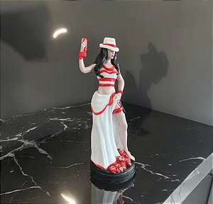 Imagem Orixá Maria Navalha- Cor Branco e Vermelho