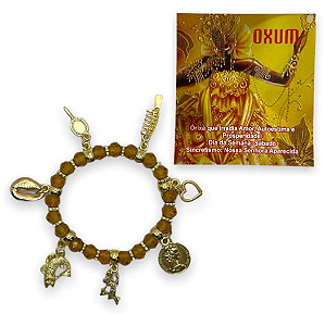 Pulseira 7 pingentes- Oxum