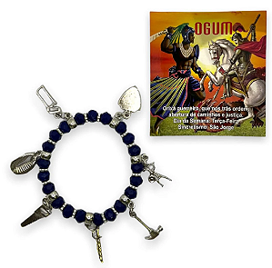 Pulseira 7 pingentes- Ogum