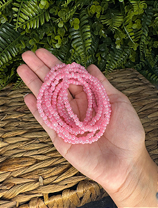Guia- Miçanga Rosa
