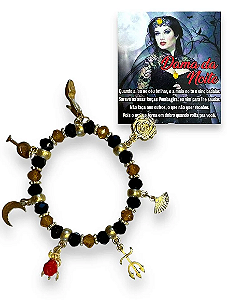 Pulseira 7 pingentes- Dama da Noite