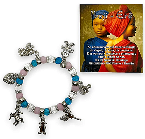 Pulseira 7 pingentes- Ibeji Erê