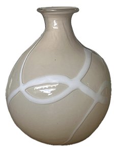 Vaso em Vidro Beje