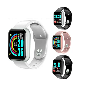 Relógio inteligente unissex D20 para Android e iOS, Bluetooth Smartwatch