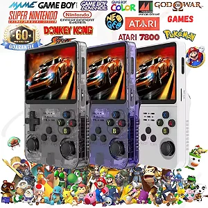 GAME PORTATIL R36S ORIGINAL 64GB - PRONTA ENTREGA NO BRASIL